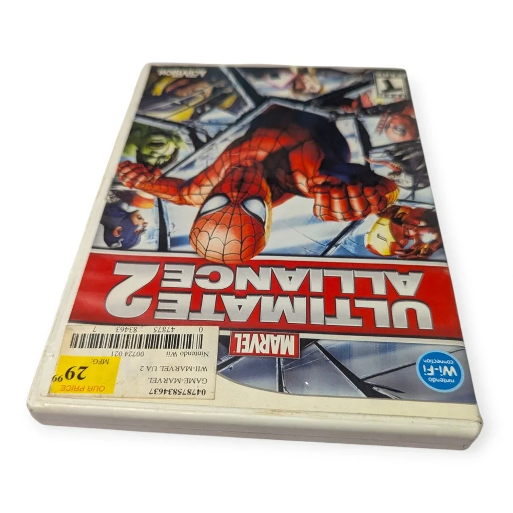 Marvel Ultimate Alliance 2 Nintendo Wii Complete CIB Activision Spider-Man